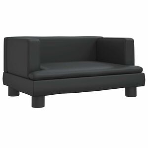 vidaXL Hondenmand 60x40x30 cm kunstleer zwart