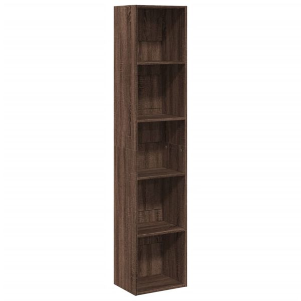 vidaXL Boekenkast 40x30x189 cm bewerkt hout bruin eikenkleurig