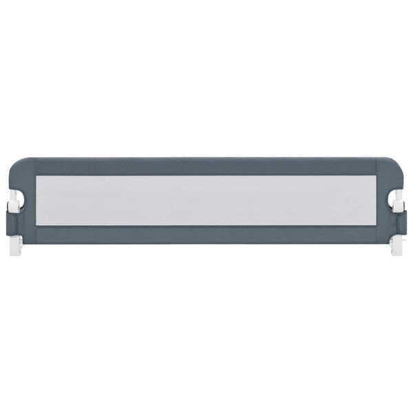 vidaXL Bedhekje peuter 180x42 cm polyester grijs