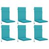 vidaXL Kussen voor stoel met hoge rug GEMERT 6 st 100% Polyester