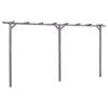 vidaXL Pergola 400x40x205 cm ge&iuml;mpregneerd grenenhout grijs