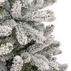 vidaXL Kunstkerstboom met 300 LED Groen en Wit 270 cm PVC en Metaal