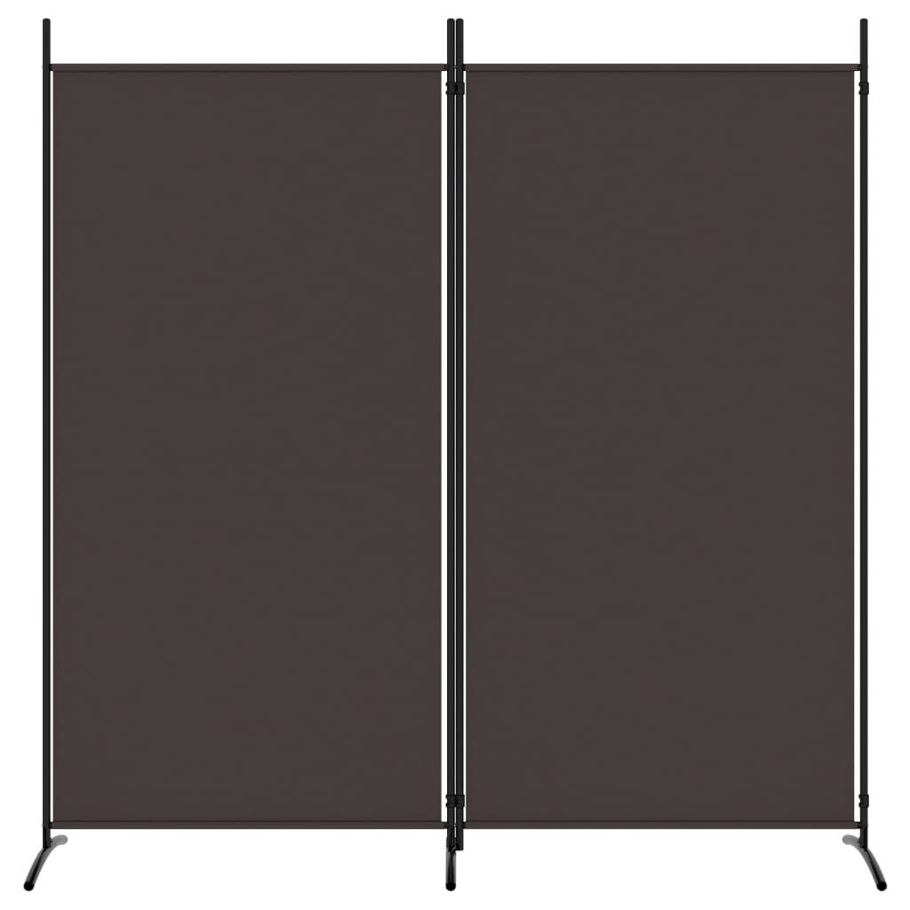 vidaXL Kamerscherm met 2 panelen 175x180 cm stof antracietkleurig, scheidingswand, decoratief scherm, kamerafscheiding, ruimteverdeler