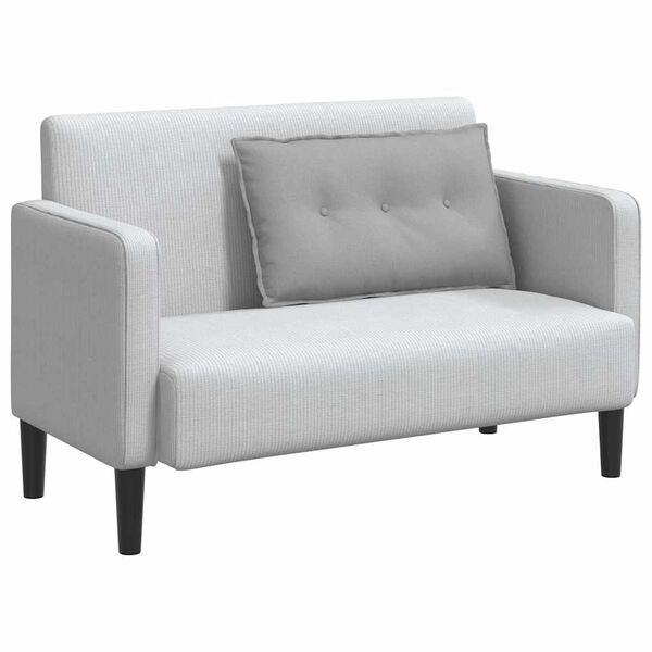 vidaXL Rugkussen Wolkengrijs 80 x 19 x 50 cm Stof