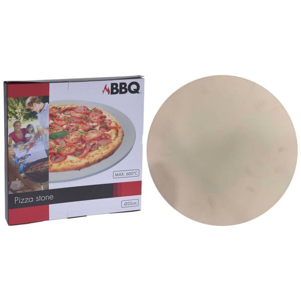 ProGarden Pizzasteen voor barbecue 33 cm cr&egrave;mekleurig