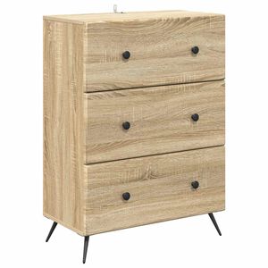 vidaXL Ladenkast Sonoma Eiken 66 x 34,5 x 90 cm Bewerkt hout