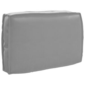 vidaXL Kussen Grijs 60 x 40 x 12 cm Oxford Stof