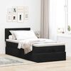 vidaXL Ottoman bed met matras en LED's 90x190cm fluweel zwart