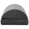 vidaXL Voetensteun Kussen Effen Grijs