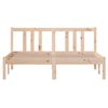 vidaXL Bedframe massief hout 135x190 cm Double