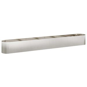vidaXL Verhoogd Tuinbed Roestvrij staal 360 x 40 x 40 cm