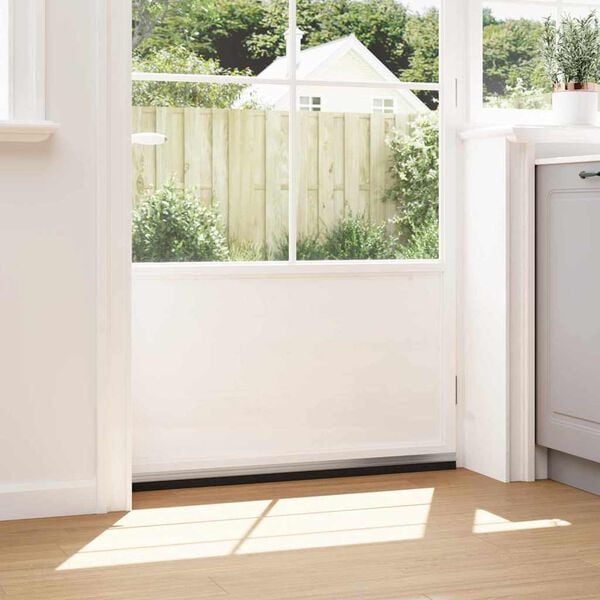 vidaXL Zelfklevende Deurborstels 12 pcs Zilver 100 cm