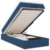 vidaXL Ottoman bed met matras 80x200cm stof blauw