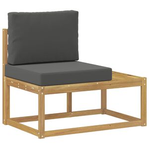 vidaXL Buiten Eind Sofa Wit 91 x 63 x 73 cm Massief Acaciahout