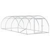 vidaXL Kippenhok zilver 400 x 150 x 100 cm Gegalvaniseerd staal