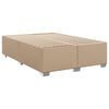 vidaXL Bedframe kunstleer cappuccinokleurig 140x190 cm