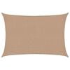 vidaXL Zonnezeil 160 g/m&sup2; 2,5x4 m HDPE taupe