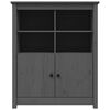 vidaXL Dressoir 83x41,5x100 cm massief grenenhout grijs