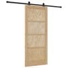 vidaXL Schuifdeur ORKDAL 86 x 198,5 cm Massief grenenhout Naturel