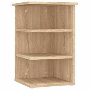 vidaXL Bijzetkast 35x35x55 cm bewerkt hout sonoma eikenkleurig