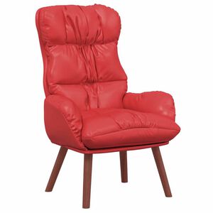 vidaXL Fauteuil Rood 69 x 74 x 93 cm Kunstleer