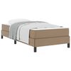 vidaXL Bedframe met matras Cappuccino 90 x 200 cm Stof