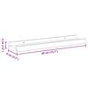 vidaXL Wandplanken 2 st Sonoma eiken 40x9x3 cm