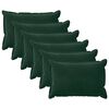 vidaXL Kussensloop 6 pcs HOUTEN Donkergroen 50 x 70 cm Fluweel