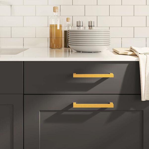 vidaXL Handvatten 10 st 160 mm roestvrij staal goudkleurig