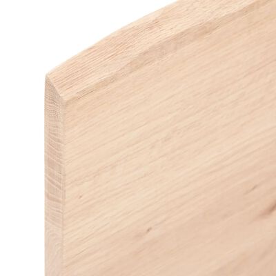 vidaXL Wandschap 60x20x2 cm onbehandeld massief eikenhout