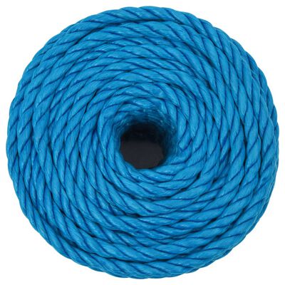 vidaXL Werktouw 14 mm 25 m polypropeen blauw