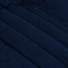 vidaXL Winter Dekbed Gekwilt Donkerblauw 135 x 200 cm Microfiber