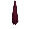 vidaXL Tuinparasol Bordeaux Rood 295 x 295 x 245 cm Polyester en staal