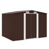 vidaXL Tuinberging 257x205x178 cm staal bruin