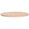 vidaXL Tafelblad rond &Oslash;60x2,5 cm onbehandeld massief eikenhout