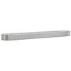 vidaXL Plantenbak 544x100x36 cm gegalvaniseerd staal zilverkleurig