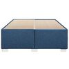 vidaXL Bedframe zonder matras stof blauw 160x200 cm
