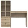 vidaXL Bureau met lade 2 pcs Sonoma Eiken