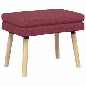vidaXL Dubbel Laagige Bank Wijnrood 60 x 40 x 46 cm Stof