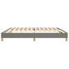 vidaXL Boxspring bed stof donkergrijs 200x200 cm