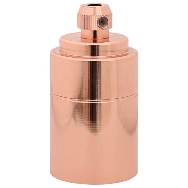 vidaXL Lamphouders 2 st ros&eacute;goud E27