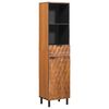 vidaXL Badkamerkast Bruin 38 x 33 x 160 cm Massief Mango Hout