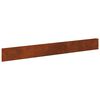 vidaXL Gazonrand 50 pcs 100 x 12 cm Staal Roestig