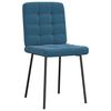 vidaXL Eetkamerstoelen 4 st fluweel blauw