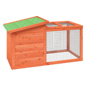 vidaXL Konijnenhok 100,5x54x55 cm massief grenenhout bruin