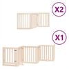 vidaXL Hondenhek inklapbaar met deur 12 panelen 600 cm populierenhout
