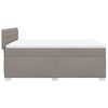 vidaXL Boxspring met matras stof taupe 140x190 cm