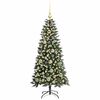 vidaXL Kunstkerstboom met 150 LED Groen 120 cm PVC en Plastic en Staal