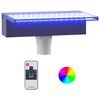 vidaXL Watervaloverlaat met RGB LED's 30 cm acryl