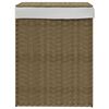 vidaXL Wasmand met deksel 46x33x60 cm poly rattan